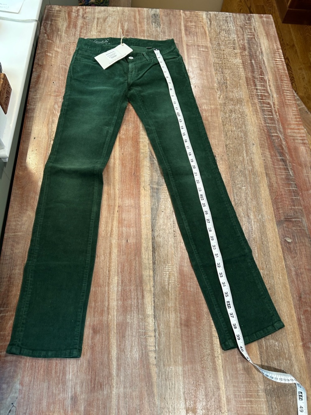 Loomstate VTG Flux Straight-Leg Cords in Conifer Green